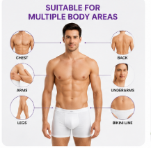 Fast-Acting Body Hair Removal Cream for Men & Women – Smooth & Painless Hair Removal in Minutes (Pack of 2)