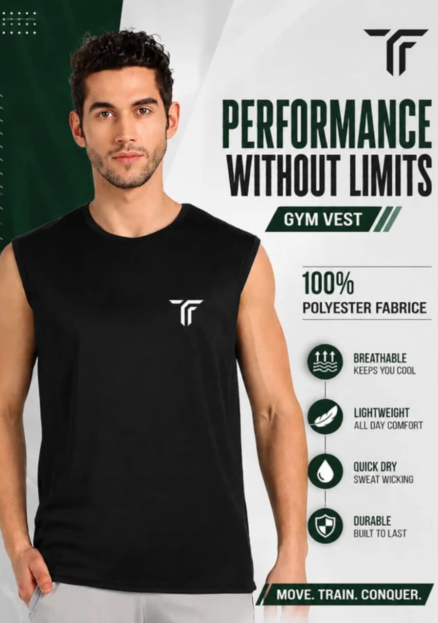 Men's Fitness Tank Top | Durable Quick-Dry Sleeveless Vest